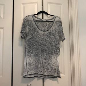Gray distressed T-shirt